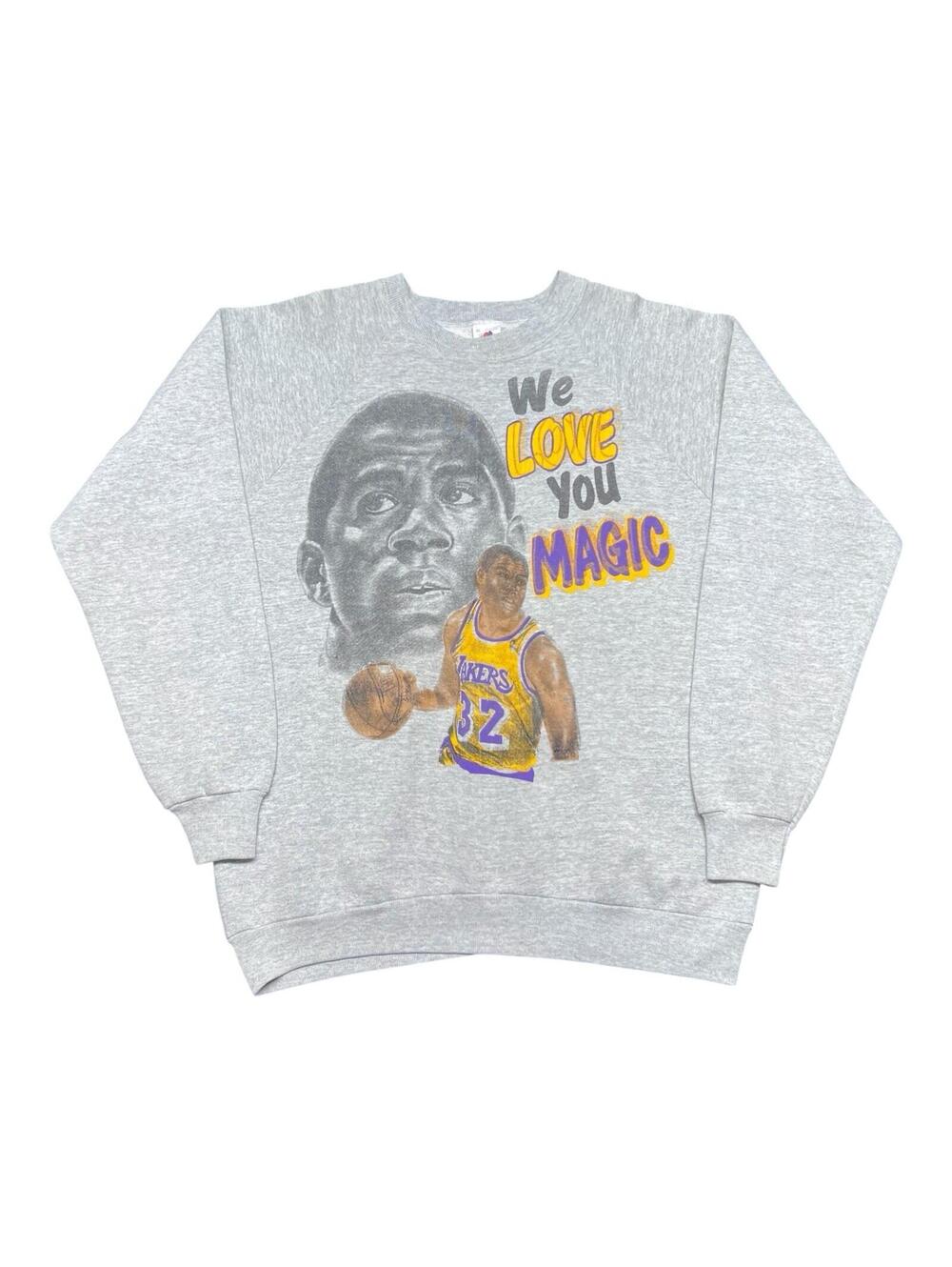 Vintage 80s Magic Johnson Los Angeles Lakers “We believe in You” Sweatshirt XL